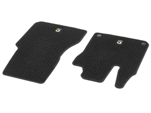 Mercedes-Benz Ripsmatten, 2-tlg. Satz, smart fortwo 453, gesticktes Logo 1