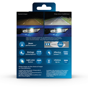 PHILIPS H4 LED Ultinon Pro6000 Boost gen2 Direct-Fit 3