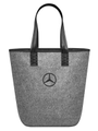 Mercedes-Benz Einkaufstasche, grau, schwarz, 100% Polyester