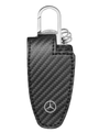 Original Mercedes-Benz Schlüsseletui, Rindleder/Edelstahl, Magnetverschluss, carbonleder