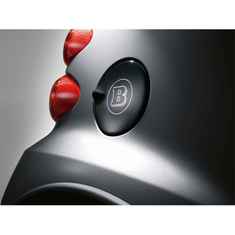 Schwarzer glänzender Tankdeckel