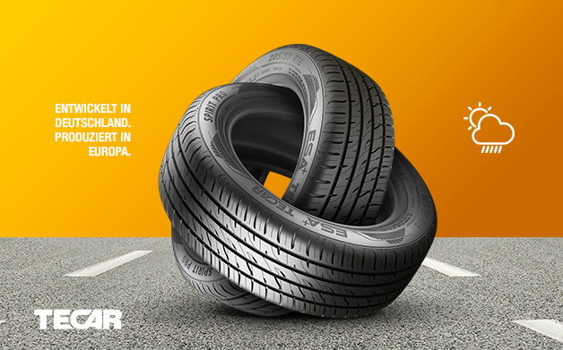 Tecar Reifen mit Profilanzeige
